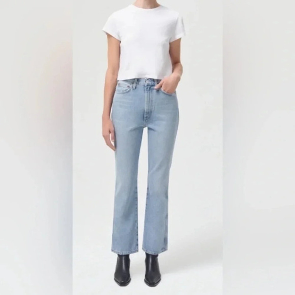 AGOLDE PINCH WAIST KICK FLARE IN RIPTIDE JEANS SIZE 30 B1219